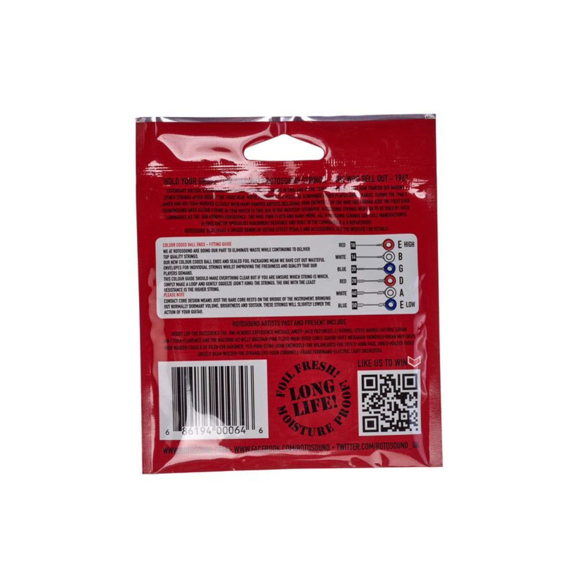 Rotosound Super Bronze Acoustic Extra Light Guitar Strings